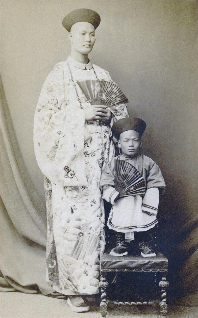 Chang Yu Sing, the Chinese Giant and Chung Mow, a Dwarf