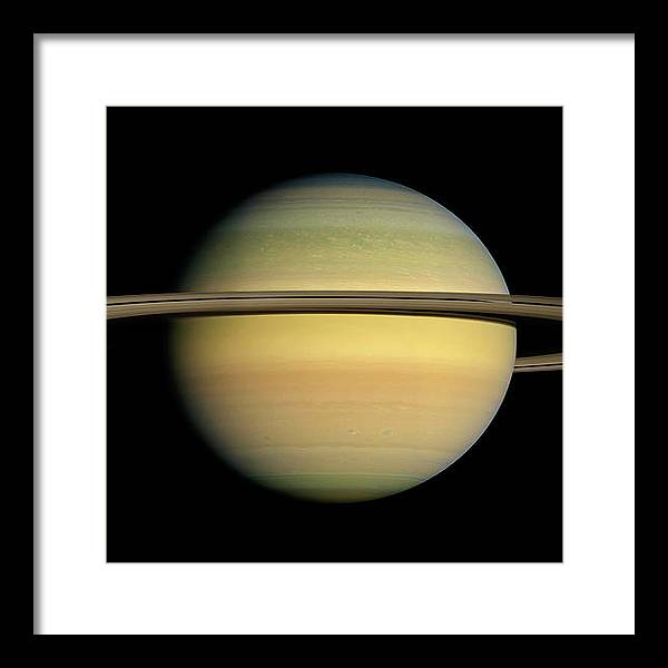 Saturn / Art Photo - Framed Print