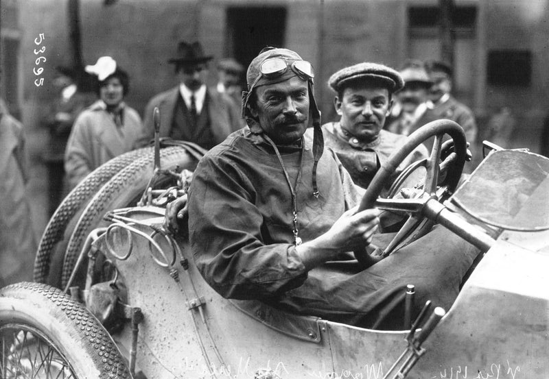 Louis Wagner at the 1914 French Grand Prix
