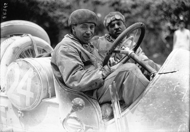 Cyril Snipe in his Scat at the 1912 Targa Florio