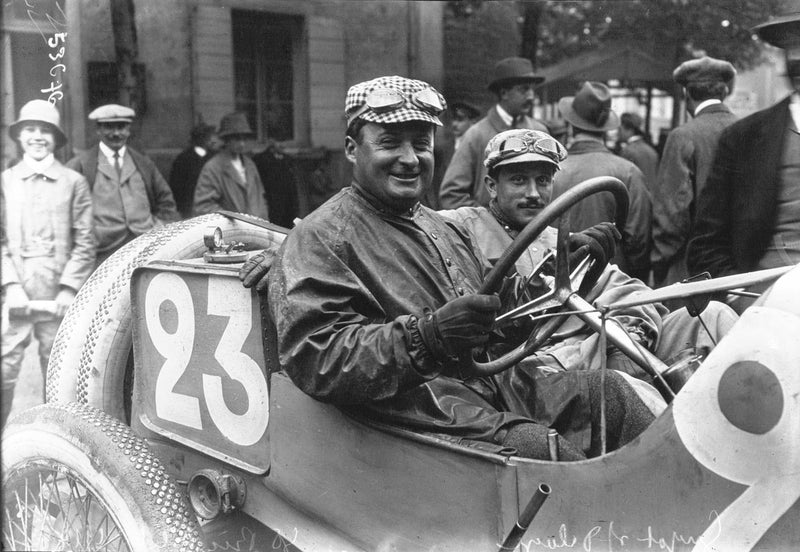Jules Goux at the 1914 French Grand Prix