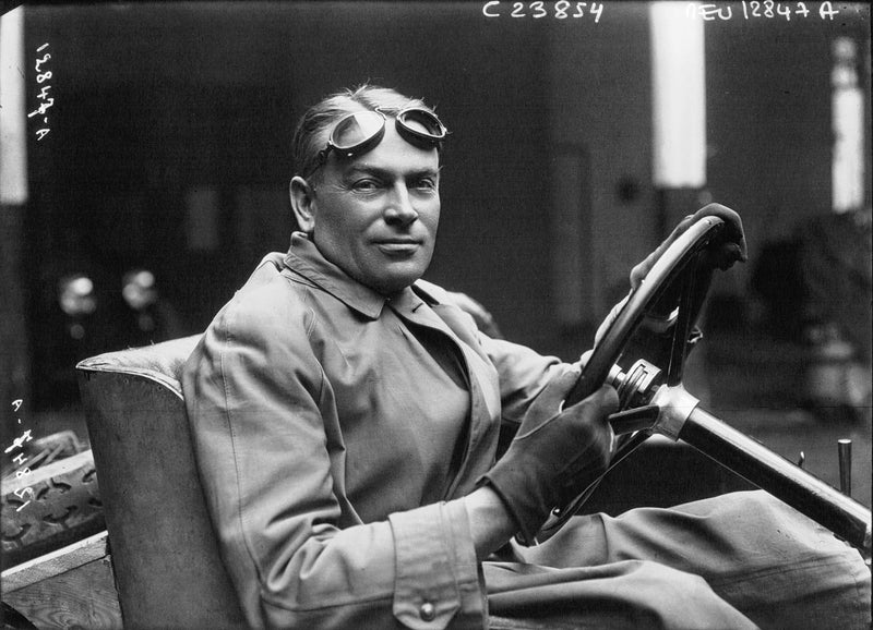 Louis Wagner in his Alfa Romeo