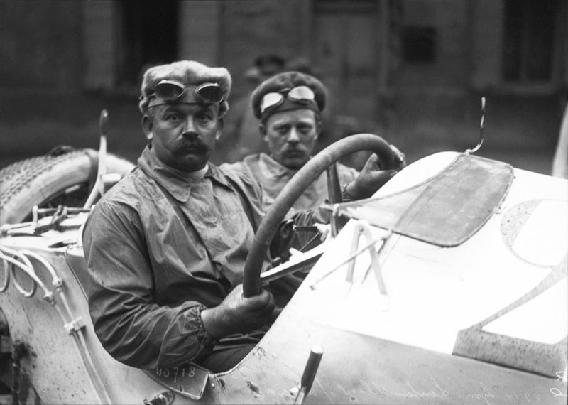 Christian Lautenschlager at the 1914 French Grand Prix