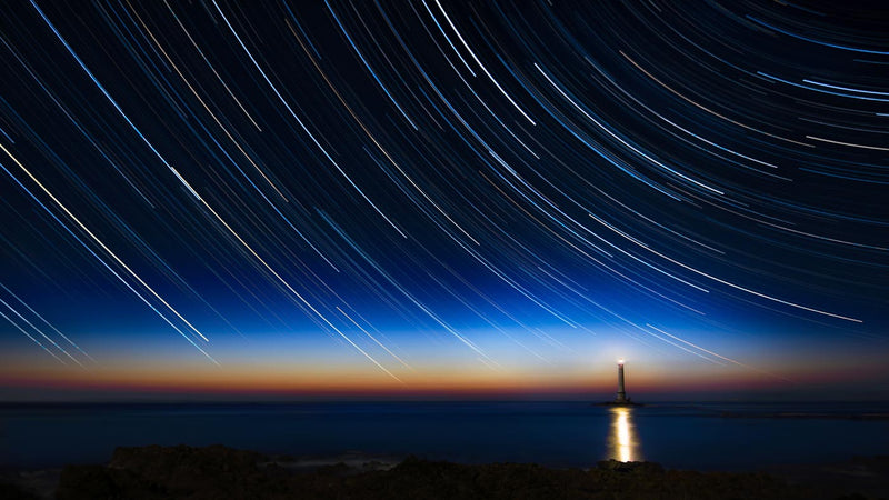 Circumpolar Stars in Star Trails