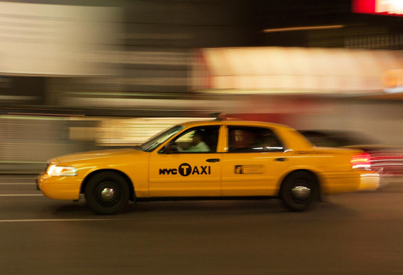 Taxi on Eight Avenue in New York