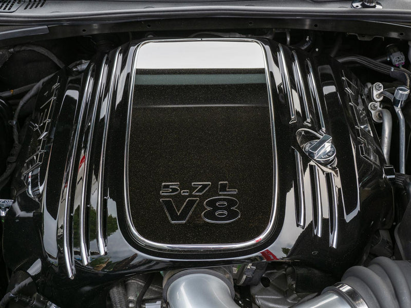 Engine Compartment of a Dodge Challenger