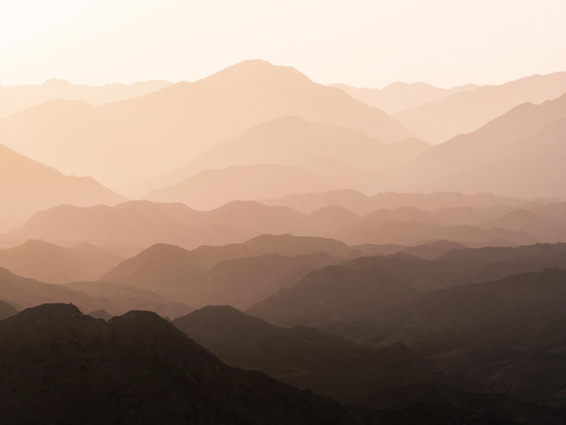Mountains of Wadi Shawka at Sunrise, Al Hajar Mountain Range, United Arab Emirates
