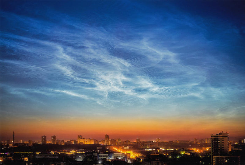 Silvery Clouds in the Sky over Yekaterinburg