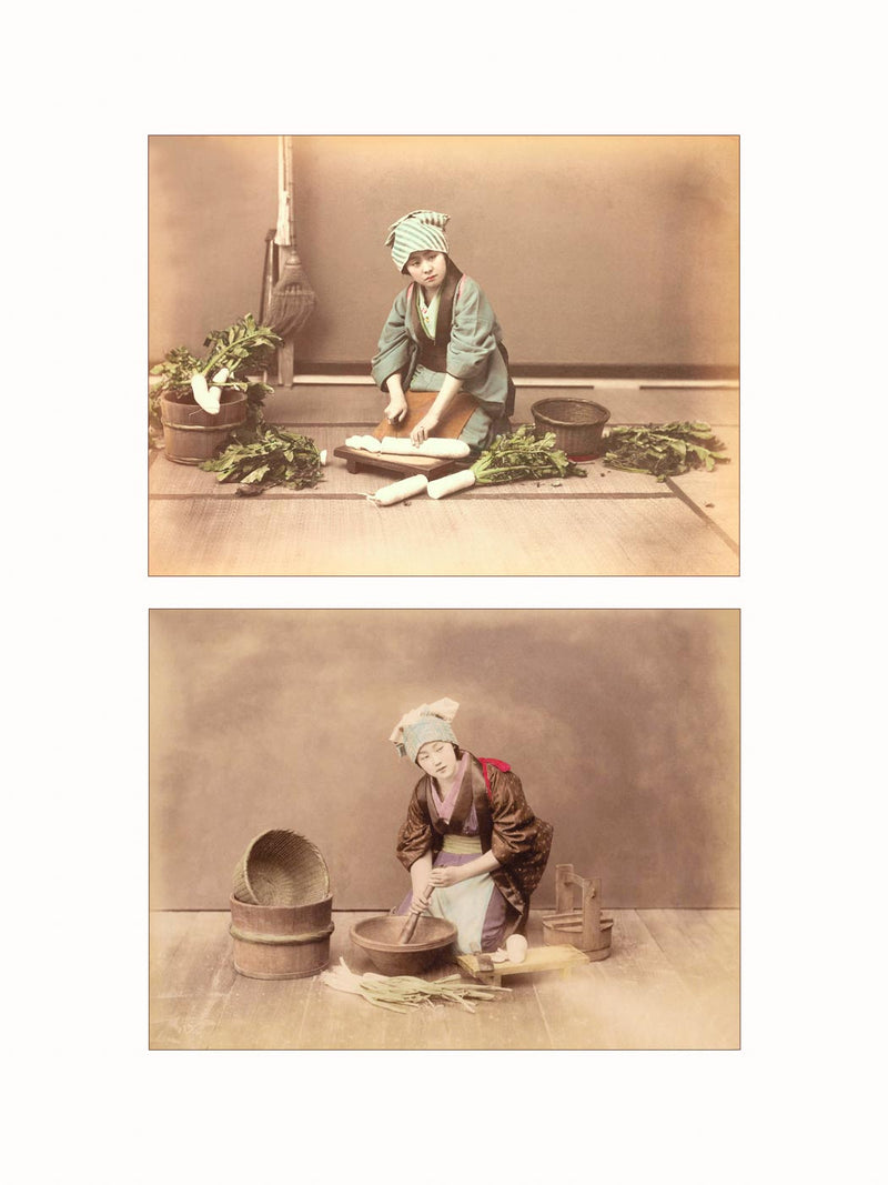 Hand Colored Photography, Japan, c1870 - diptych