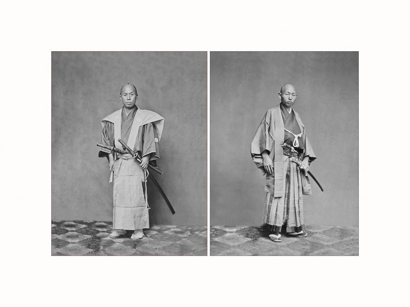 Samurai , c1860 - diptych