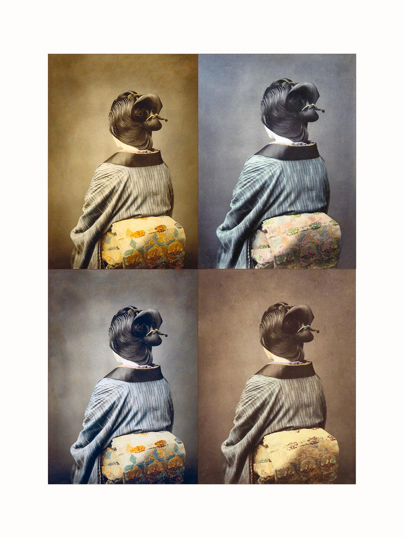 Hand Colored Photography, Japan - Kimono and Obi, c1890