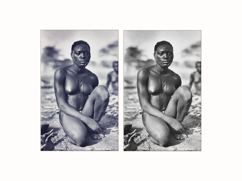 Femme Sarra, Congo, c1920 - diptych