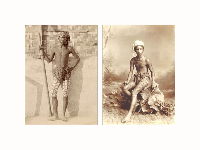 Rangoon, Mandalay, Myanmar , 1889 and 1912 - diptych