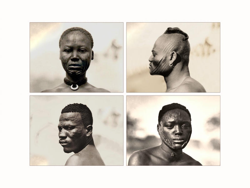 Ethnic Scarifications, Tchad and Congo, c1920