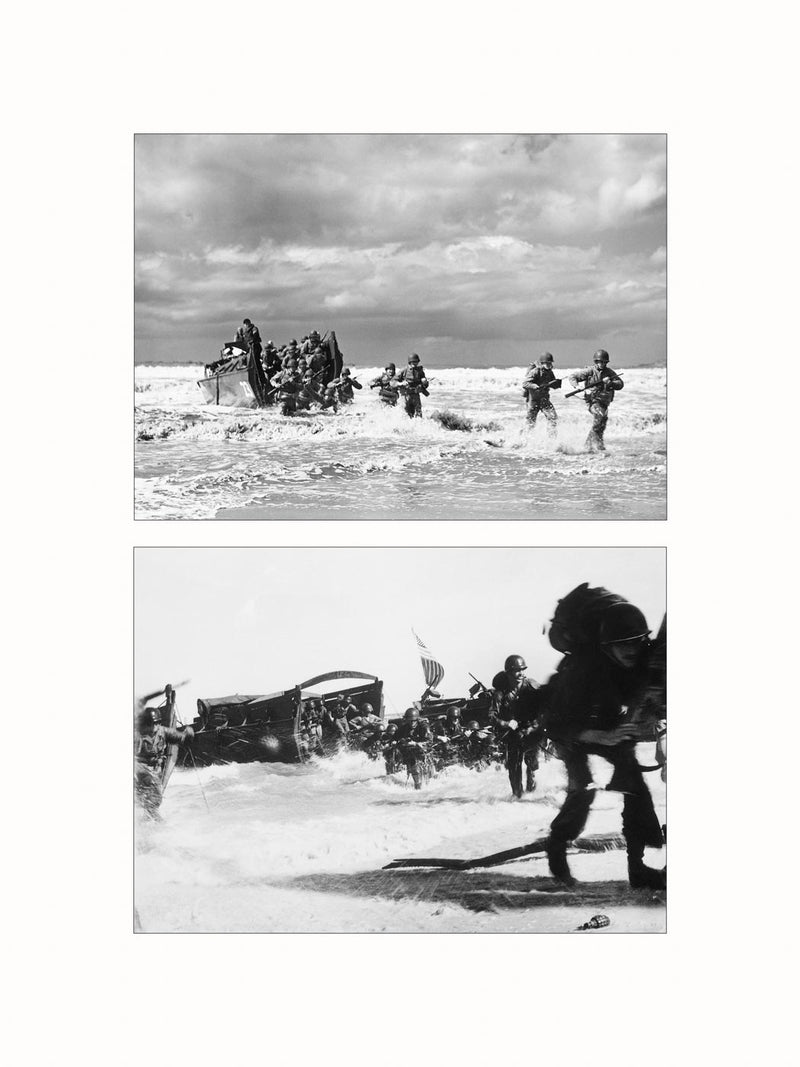 Landing, US Marines, World War II - diptych