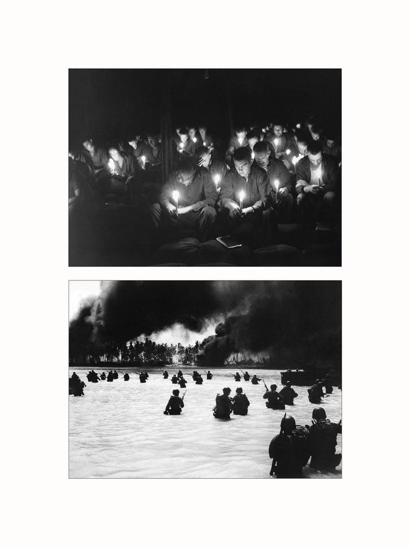 Holy Communion Service Before Assault, World War II - diptych