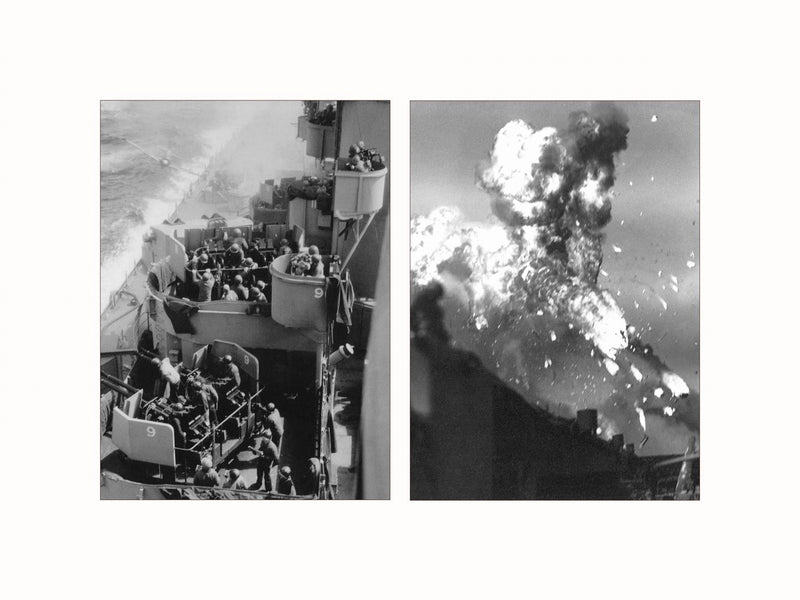 Kamikaze Attack, World War II - diptych