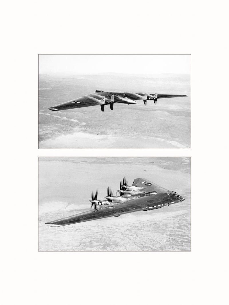 US Air Force Northrop YB-35 and YB-49 - diptych