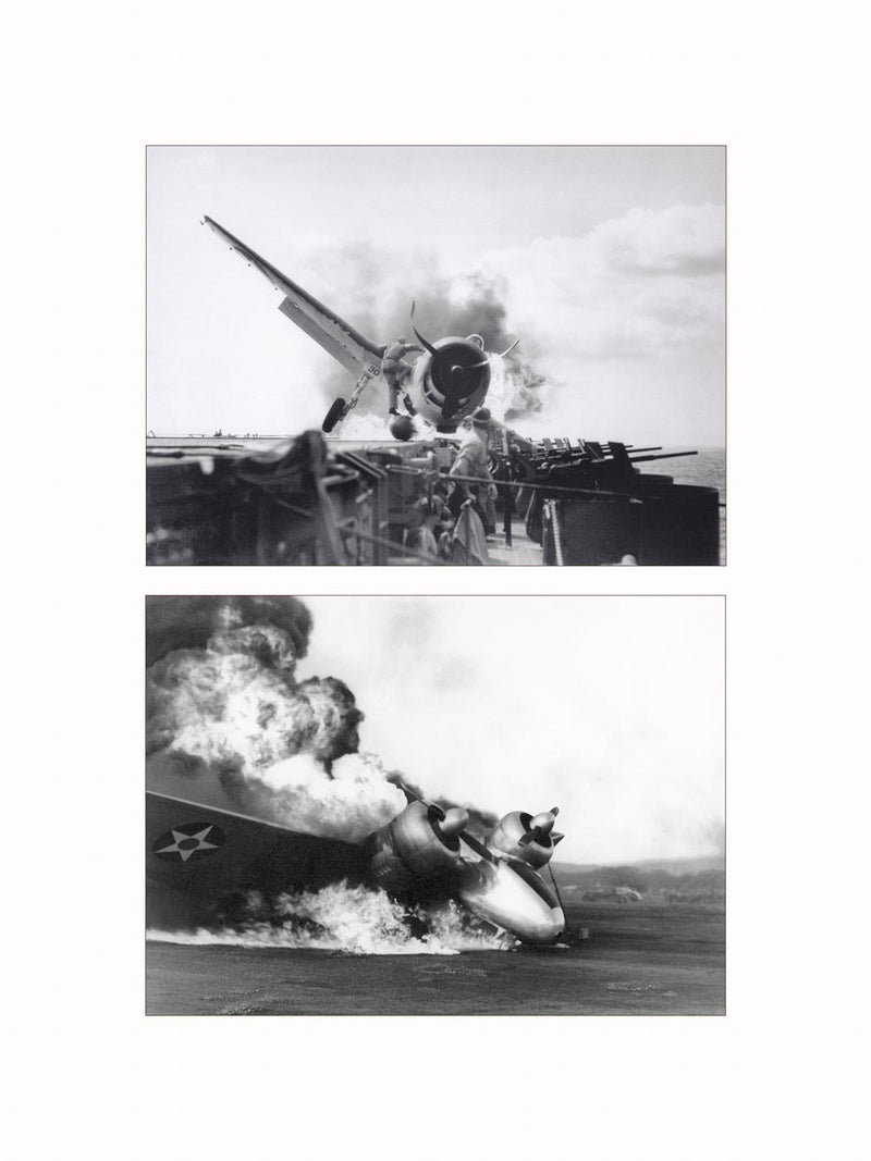 Crash Landing, World War II - diptych