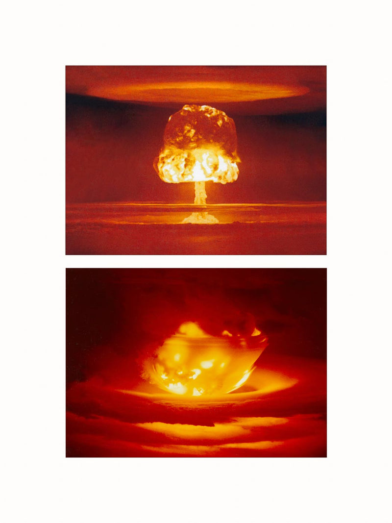 Atomic Bomb Blast, Bikini Atoll, Marshall Islands, 1954-1956 - diptych