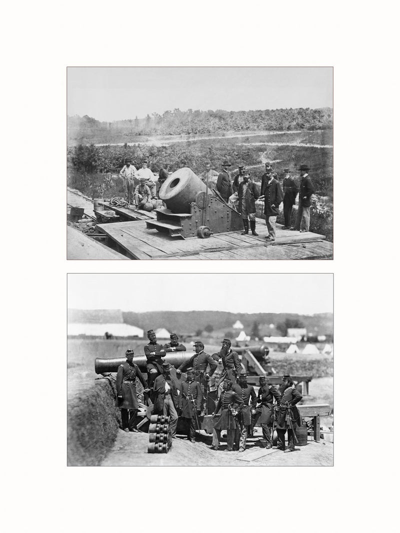 Cannon and Mortar, c1860 - diptych