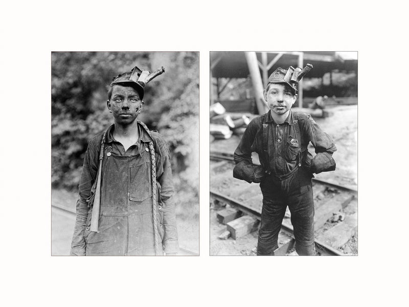 Mine Workers, West Virginia, 1908 - diptych