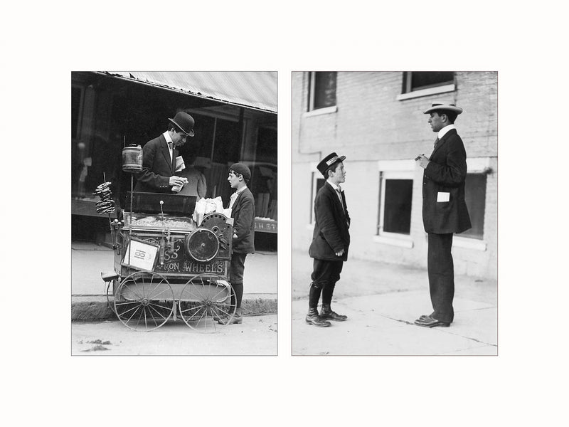 Street Scenes, 1910 - diptych