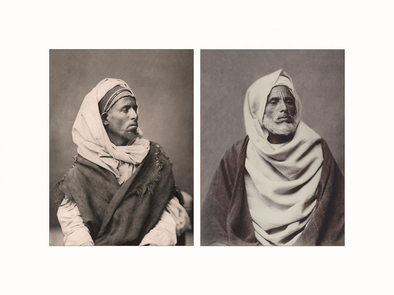 Bedouins, Afrique du Nord , c1870 - diptych