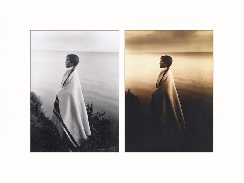 Every Wind, Ojibway Woman, c1900 - diptych
