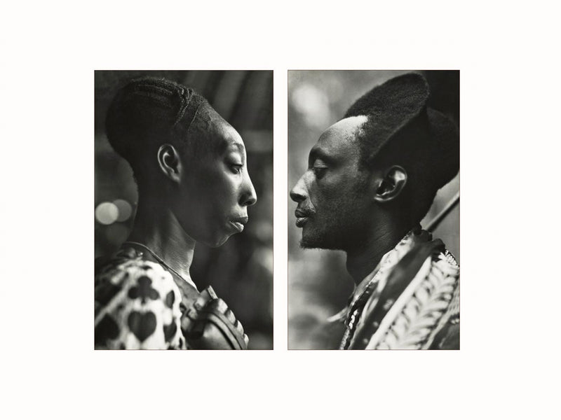 Femme Mangbetu, Homme Mutudzi, c1920 - diptych