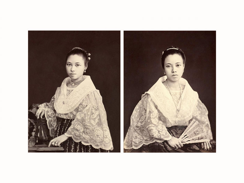 Mestiza China, Filipinas, c1870- diptych