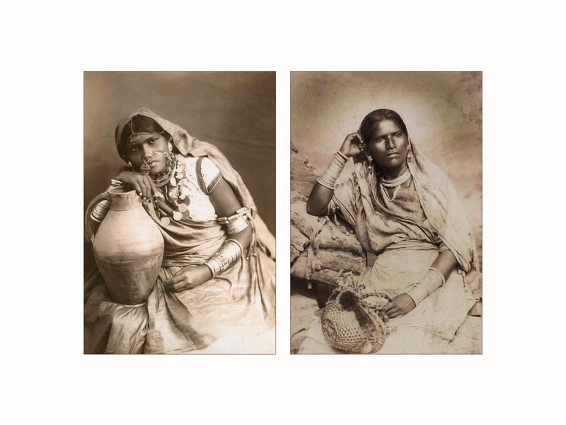 Indian Women, c1880 - diptych