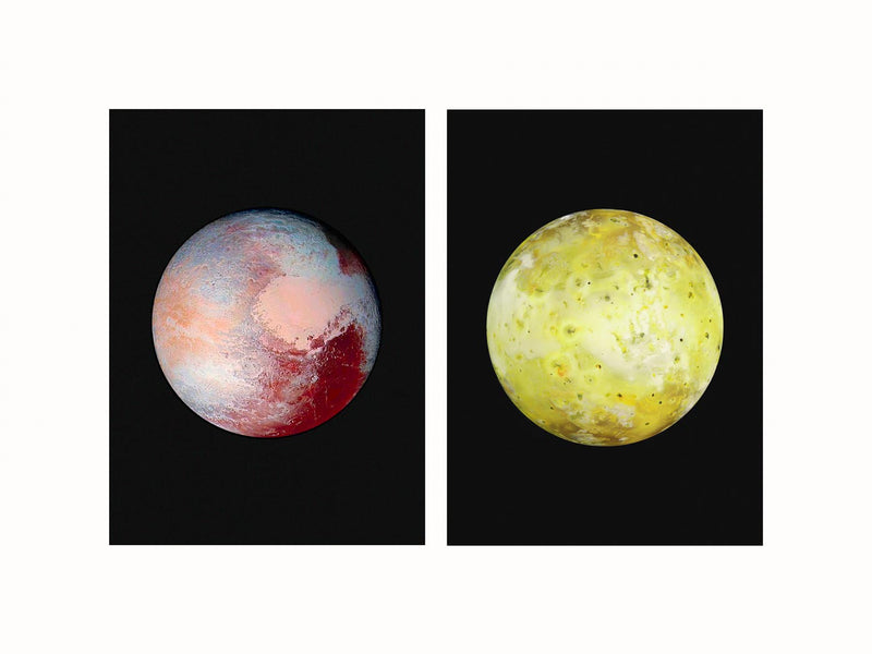 Io and Pluton - diptych