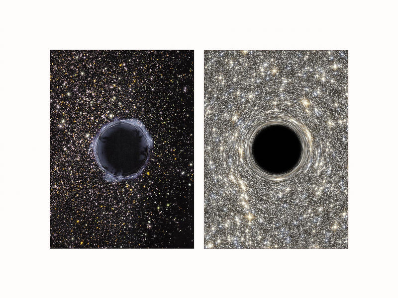 Black Holes in the Universe - diptych