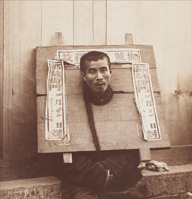 Chinese Prisoner in Cangue