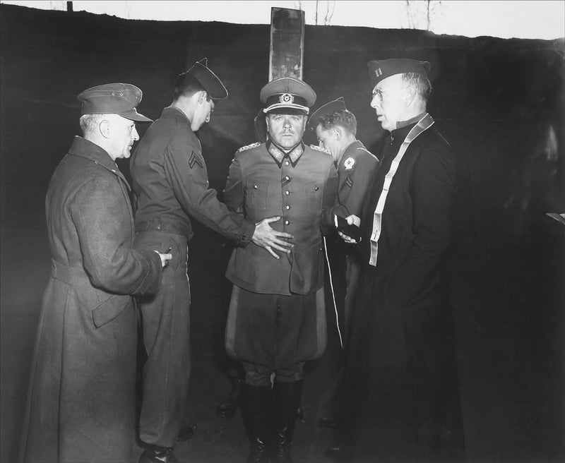 German General Anton Dostler Before his Execution