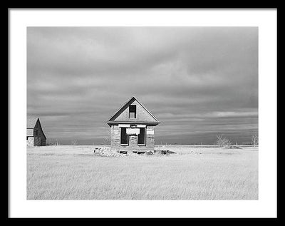 Abandoned Farmhouse, Ward County, North Dakota / Art Photo - Framed Print
