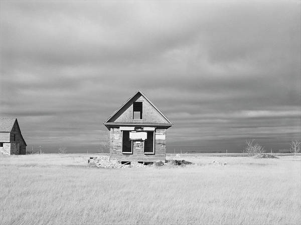 Abandoned Farmhouse, Ward County, North Dakota / Art Photo - Art Print