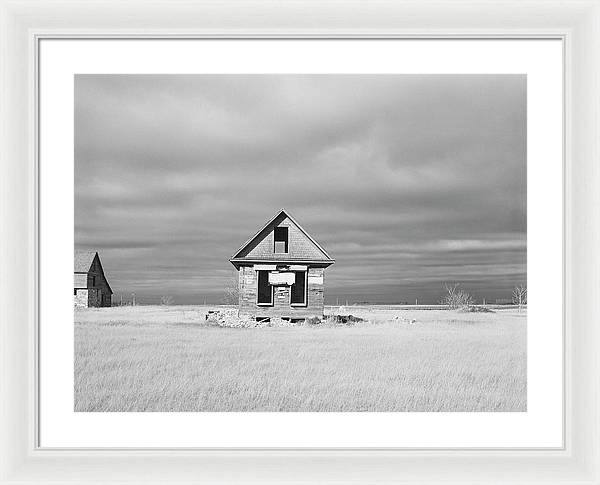 Abandoned Farmhouse, Ward County, North Dakota / Art Photo - Framed Print
