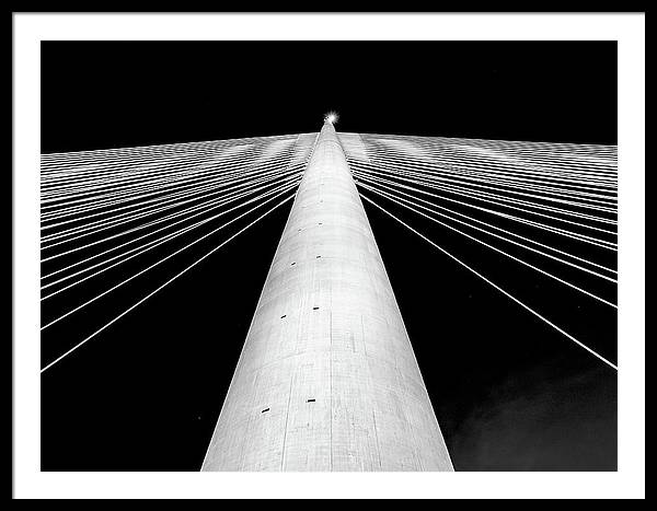 Ada Bridge, Serbia / Art Photo - Framed Print