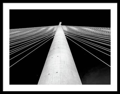 Ada Bridge, Serbia / Art Photo - Framed Print