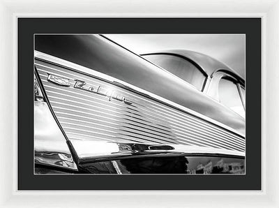 American Car Belair #1 / Art Photo - Framed Print