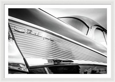 American Car Belair #1 / Art Photo - Framed Print