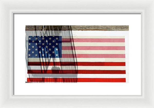 American Flag, San Francisco / Art Photo - Framed Print