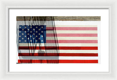 American Flag, San Francisco / Art Photo - Framed Print