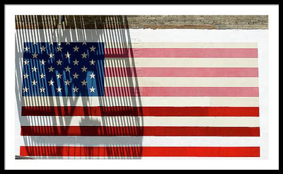 American Flag, San Francisco / Art Photo - Framed Print