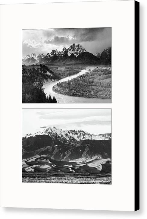 American Landscapes - diptych / Art Photo - Canvas Print