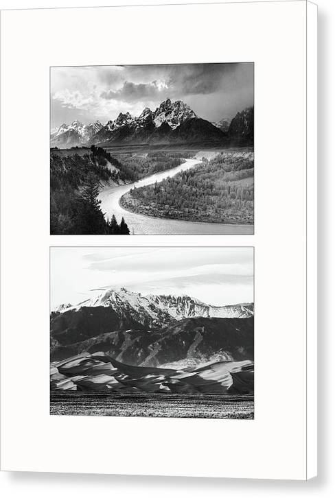 American Landscapes - diptych / Art Photo - Canvas Print