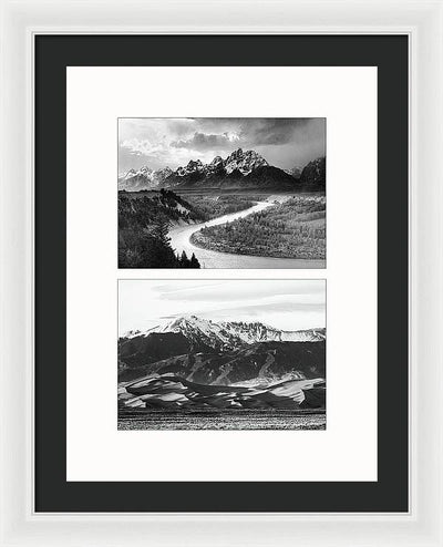 American Landscapes - diptych / Art Photo - Framed Print