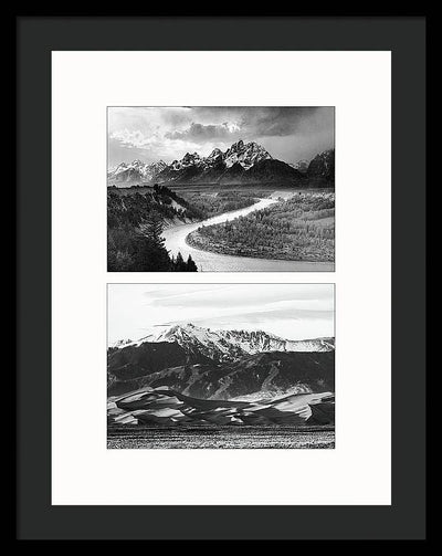 American Landscapes - diptych / Art Photo - Framed Print